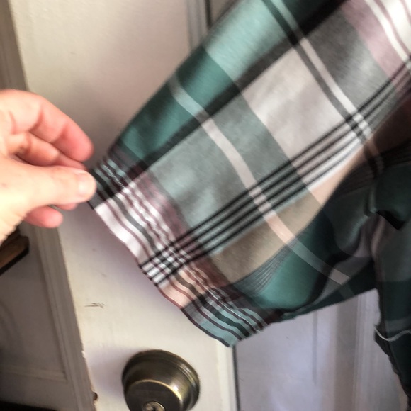 American hero men’s plaid pearl snap short sleeve shirt - Picture 7 of 7